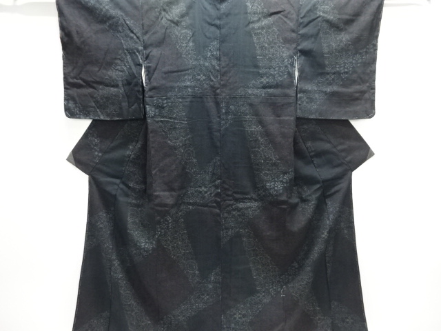 JAPANESE KIMONO / UNUSED MAWATA OJIYA TSUMUGI / WOVEN FLOWER SARASA